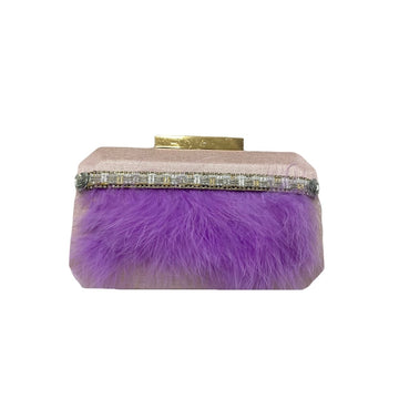 Clutch Piumato Cerimonia Pluma Y Collar RSLL6214